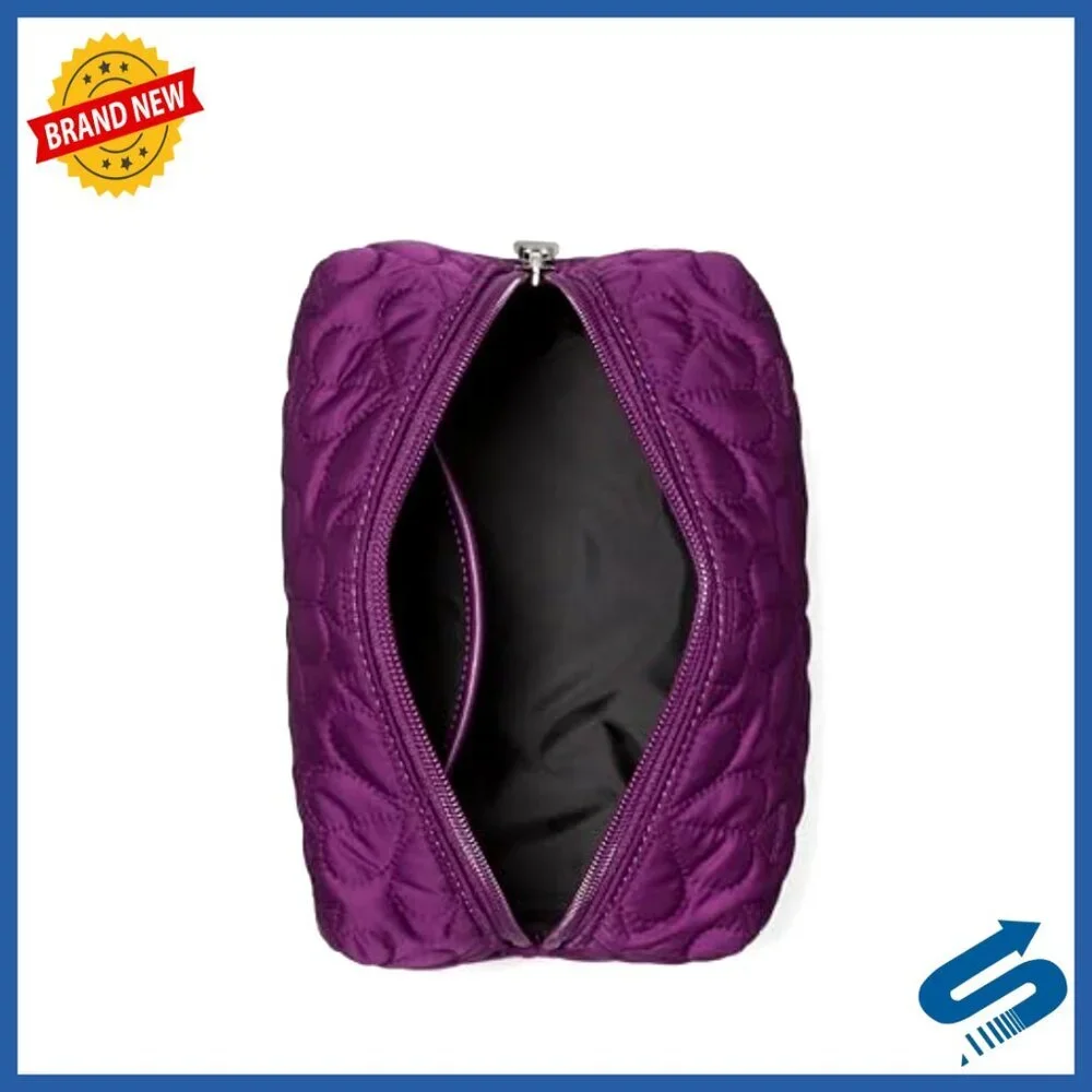 Quilted Fabric Small Cosmetic Crossbody Bag for Women